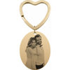 Picture of Custom Engraved Photo Keychain | Personalized Stainless Steel Keychain with Oval |  Gift for Your Loved One