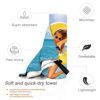 Picture of Personalized Photo Bath Towels Beach Towels Ultrafine Fiber Bathroom Gifts for Pet Lovers