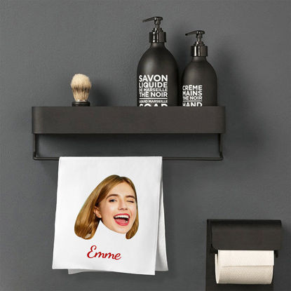 Picture of Personalized Face And Name Towel Personalized Photo Towel Funny Gift