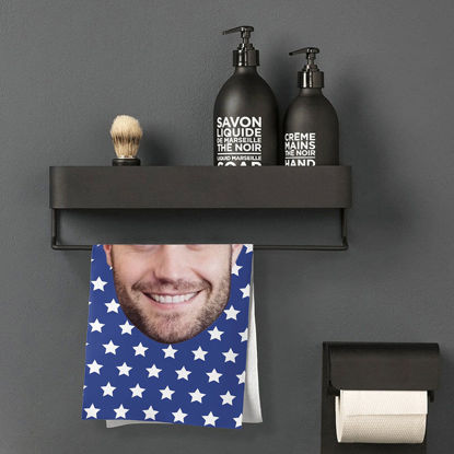 Picture of Personalized Face Flag Towel Personalized Photo Towel Funny Gift