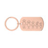 Picture of Custom Family Keychain | Personalized Keyring with Cute Family Figures | Gift for Father's Day and Mother's Day