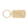 Picture of Custom Family Keychain | Personalized Keyring with Cute Family Figures | Gift for Father's Day and Mother's Day