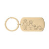 Picture of Custom Family Keychain | Personalized Keyring with Cute Family Figures | Gift for Father's Day and Mother's Day