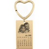 Picture of Custom Photo Keychain | Personalized Stainless Steel Keychain with Calendar | Best Gift for Anniversary