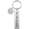 Picture of Custom Rectangle Keychain | Personalized Keychain with Text | Best Gift for Father's Day and Birthday