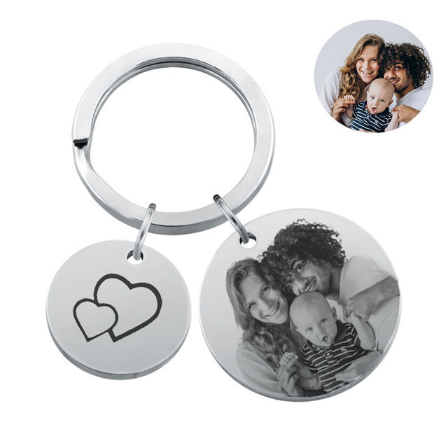 Picture of Custom Photo Keychain | Personalized stainless steel Keychain | Gift for Your Loved One