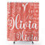 Picture of Custom Shower Curtain | Personalized Namea Curtain for Bathroom Decor | Best Housewarming Gift for Friends