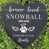 Picture of Custom Name Memorial Stone for Pet | Personalized Engraved   Memorial GraveStone