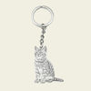 Picture of Custom Engraved Stainless Steel Pet Photo Keychain | Personalized Photo Pet Keyring | Gift for Pet Person