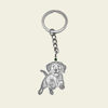 Picture of Custom Engraved Stainless Steel Pet Photo Keychain | Personalized Photo Pet Keyring | Gift for Pet Person