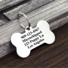 Picture of Personalized Bone Shaped Dog Tag | Name Tag With Telephone Number