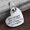 Picture of Personalized Cat And Dog Name Tag With Phone Number | Engraved Heart Name Tag