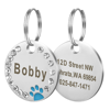 Picture of Personalized Paw Name Tag For Pets | Custom Pet Name Tag With Telephone Number