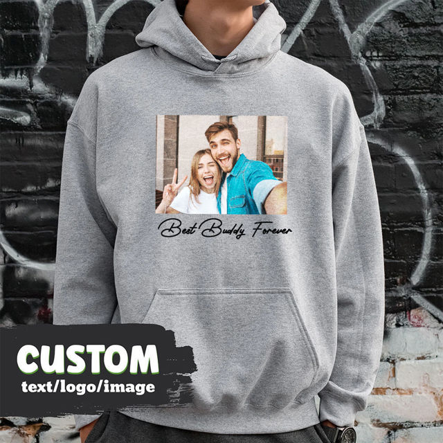 Picture of Personalized Photo Hoodie - Personalized Unisex Long Sleeve Sweatshirt