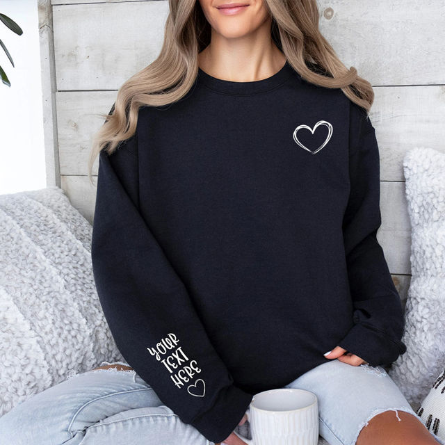 Picture of Personalized Unisex Text Hoodie - Personalized Long Sleeve Sweatshirt