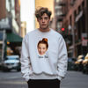 Picture of Personalized Unisex Face Hoodie - Personalized Unisex Long Sleeve Sweatshirt - Valentines Gift