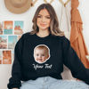 Picture of Personalized Unisex Face Hoodie - Personalized Unisex Long Sleeve Sweatshirt - Valentines Gift