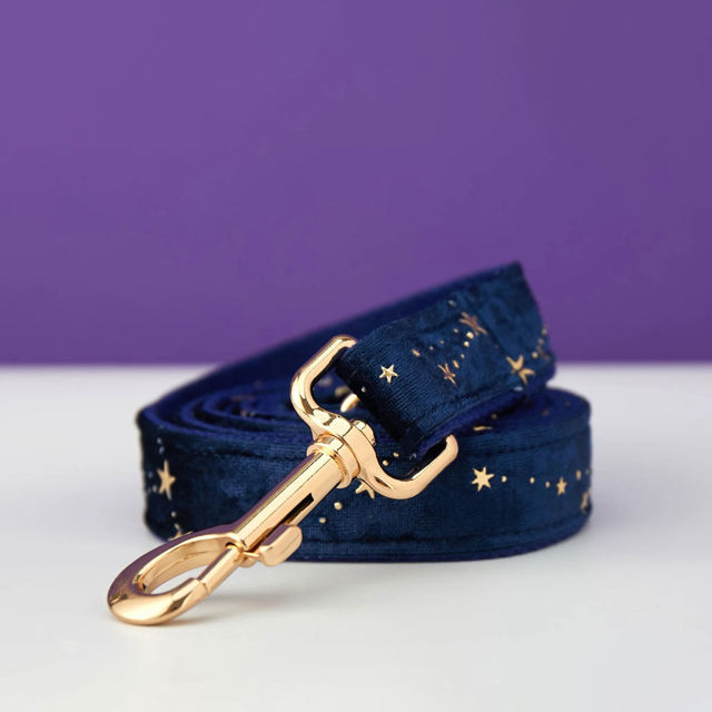 Imagen de Collar de perro personalizado - Collar de terciopelo de varios colores personalizado - Etiqueta con nombre de mascota grabada con hebilla de metal - Los mejores regalos para cachorros para bodas y Navidad