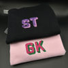 Picture of Custom Embroidered Sweatshirts - Custom Embroidered Shadow Text Sweatshirts