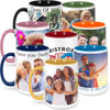 Picture of Custom Photo Face Mugs - Personalized Photo Coffee Cup with Custom Text - Best Christmas Gifts and Mother's Day Gifts for Family and Friends