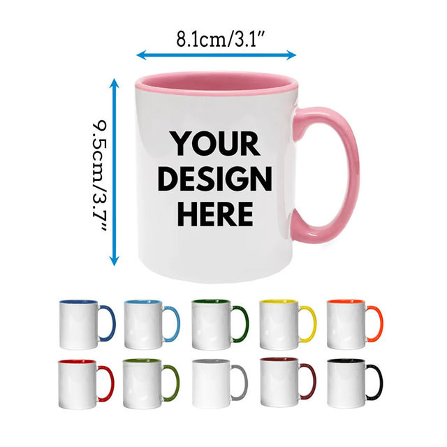 Picture of Custom Photo Face Mugs - Personalized Photo Coffee Cup with Custom Text - Best Christmas Gifts and Mother's Day Gifts for Family and Friends