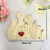 Picture of Personalized Wooden Fox Family Puzzle - Custom Foxes Family with Name Wooden Decor - Gifts for Family