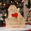 Picture of Personalized Wooden Lion Family Puzzle - Custom Family Name Puzzle - Gift for Dad and Mum - Unique Home Decor Gift for Family