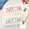 Picture of Personalized Embroidered Sweatshirts - Custom Embroidered Colorful Floral Text Sweatshirts