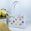 Picture of Custom Colorful Butterfly Flower Beach Bag - Personalized Waterproof Beach Bag - Custom Colorful Name Hole Bags