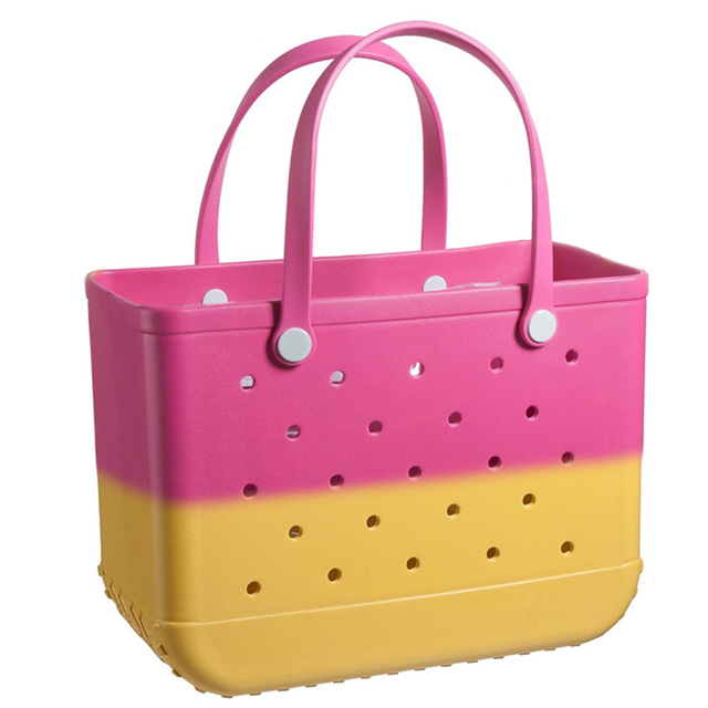 Picture of Custom Color Gradient Beach Bag - Personalized Waterproof Beach Bag - Custom Laser Name Hole Bags