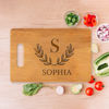Picture of Personalized Cutting Board with Capital Letter and Name - Best Personalized Gifts for Family and Friends
