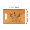 Picture of Personalized Cutting Board with Capital Letter and Name - Best Personalized Gifts for Family and Friends