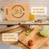 Picture of Personalized Cutting Board with Capital Letter and Name - Best Personalized Gifts for Women and Man