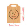 Picture of Personalized Cutting Board with Capital Letter and Name - Best Personalized Gifts for Women and Man
