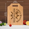 Picture of Personalized Cutting Board with Custom Text - Custom Grill Master Cutting Board for Man - Best Father's Day, Birthday Gift for Dad and Man