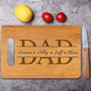 Picture of Personalized Family Name Cutting Board for Dad - Customized Dad Cutting Board - Best Personalized Birthday and Father's Day Gift for Dad and Man