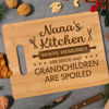 Picture of Personalized Name Cutting Board - Custom Name and Person Text Cutting Board - Birthday and Mother's Day Gift for Mum and Grandma