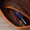 Picture of Custom Double Layer Leather Toiletry Bag for Men | Personalized Groomsmen Gifts | Gift for Father's Day