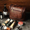 Picture of Custom Large Capacity Leather Toiletry Bag | Travel Bag For Men | Father's Day Gift