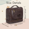 Picture of Custom Large Capacity Leather Toiletry Bag | Travel Bag For Men | Father's Day Gift