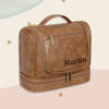 Picture of Custom Large Capacity Leather Toiletry Bag | Travel Bag For Men | Father's Day Gift