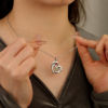 Picture of Personalized Heart Necklaces with Birthstone | Family Stainless Steel Necklace