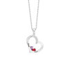 Picture of Personalized Heart Necklaces with Birthstone | Family Stainless Steel Necklace