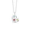 Picture of Personalized Heart Necklaces with Birthstone | Family Stainless Steel Necklace
