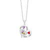 Picture of Personalized Heart Necklaces with Birthstone | Family Stainless Steel Necklace