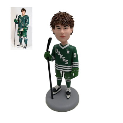 Picture of Custom Bobbleheads:  Hockey Player | Personalized Bobbleheads for the Special Someone as a Unique Gift Idea｜Best Gift Idea for Birthday, Christmas, Thanksgiving etc.