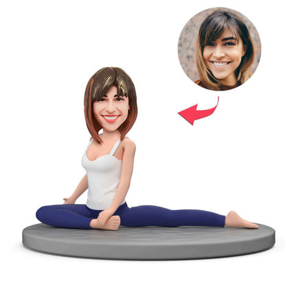 Picture of Custom Bobbleheads: Yoga Woman | Personalized Bobbleheads for the Special Someone as a Unique Gift Idea｜Best Gift Idea for Birthday, Christmas, Thanksgiving etc.