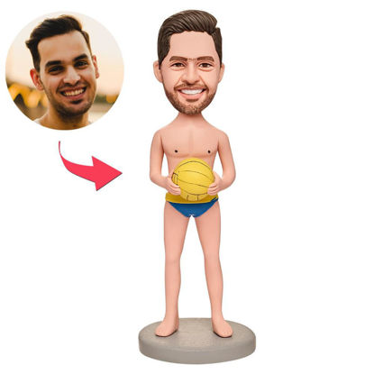 Picture of Custom Bobbleheads: Water Polo Boy | Personalized Bobbleheads for the Special Someone as a Unique Gift Idea｜Best Gift Idea for Birthday, Christmas, Thanksgiving etc.