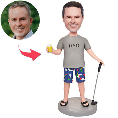 Picture of Custom Bobbleheads: Dad Golf | Personalized Bobbleheads for the Special Someone as a Unique Gift Idea｜Best Gift Idea for Birthday, Christmas, Thanksgiving etc.