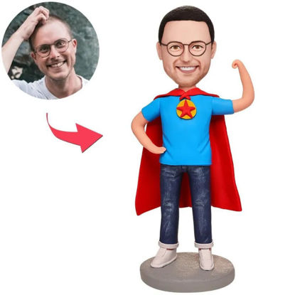 Picture of Custom Bobbleheads: Supermale | Personalized Bobbleheads for the Special Someone as a Unique Gift Idea｜Best Gift Idea for Birthday, Christmas, Thanksgiving etc.